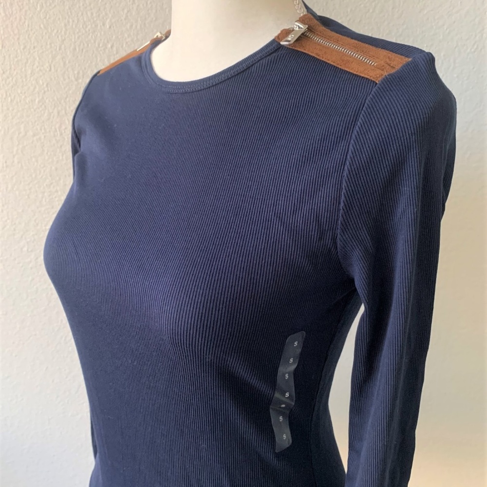 NWT Ralph Lauren Women's Shirt Navy Long Sleeves